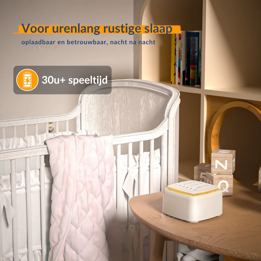 Sleep This Way™ - Witte Ruis voor thuis of onderweg - Compact toestel, groots effect
