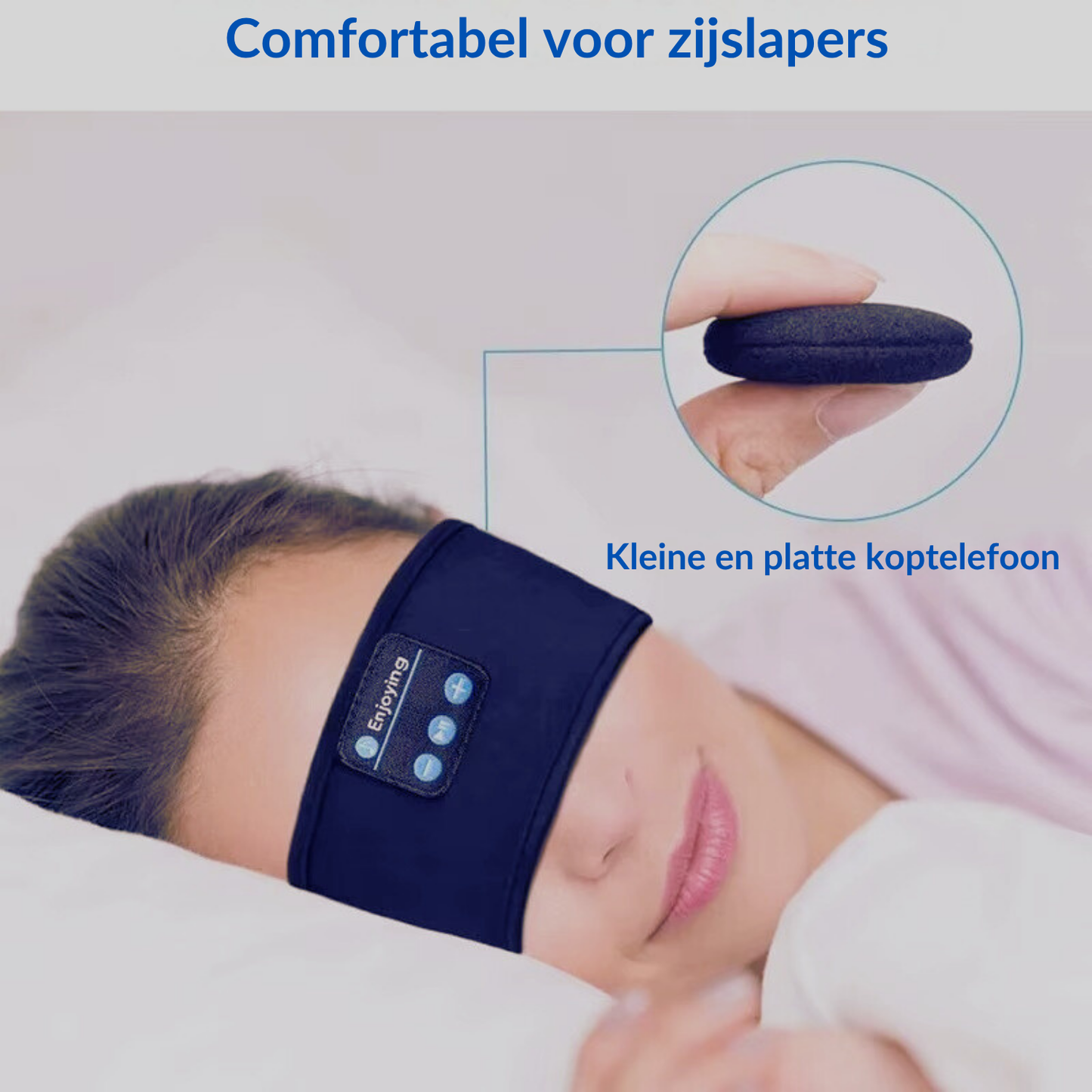 Sleep This Way™ Zachte Bluetooth Slaapband met Oogmasker – Comfortabel geluid voor een diepe, ongestoorde slaap