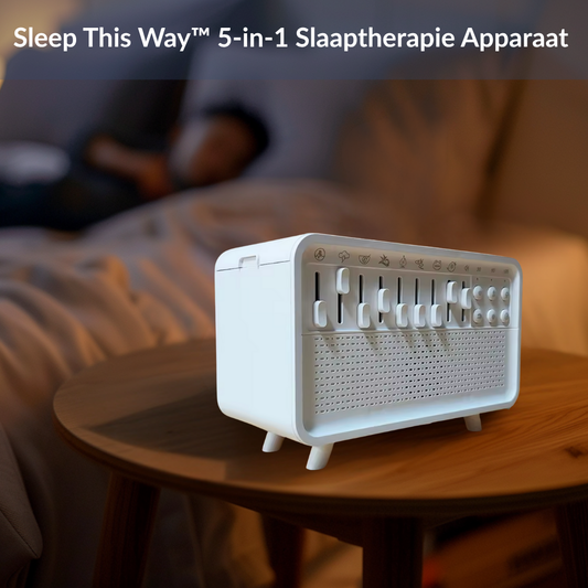 Sleep This Way™ 5-in-1 Slaaptherapie Apparaat – Natuurlijk hulpmiddel voor diepe slaap, minder stress en rust in je hoofd