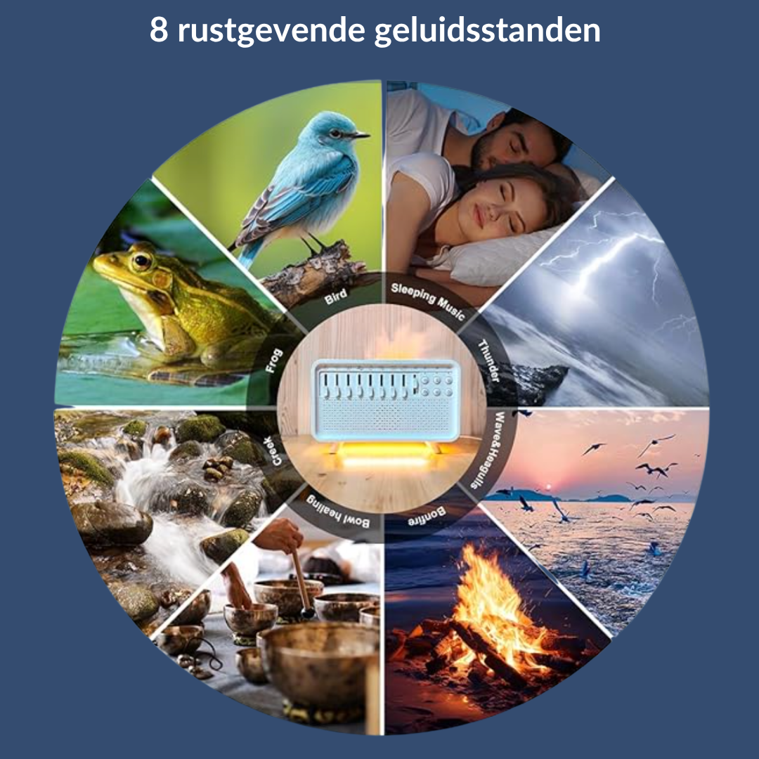 Sleep This Way™ 5-in-1 Slaaptherapie Apparaat – Natuurlijk hulpmiddel voor diepe slaap, minder stress en rust in je hoofd